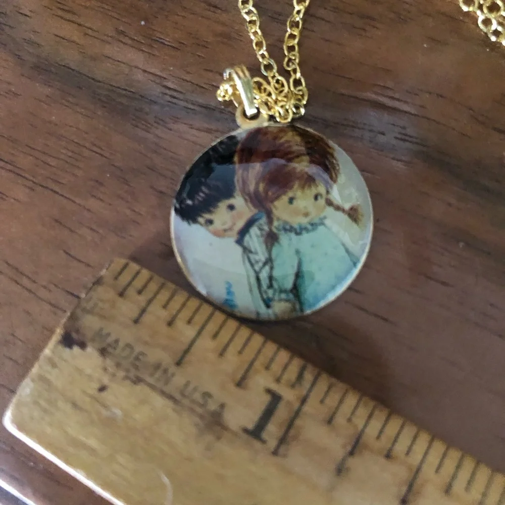 Vintage Fran Mar Moppets Pendant Necklace